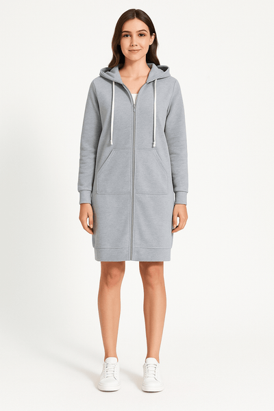 Ember – Casual Hoodie – Soft Fabric – Gray 4