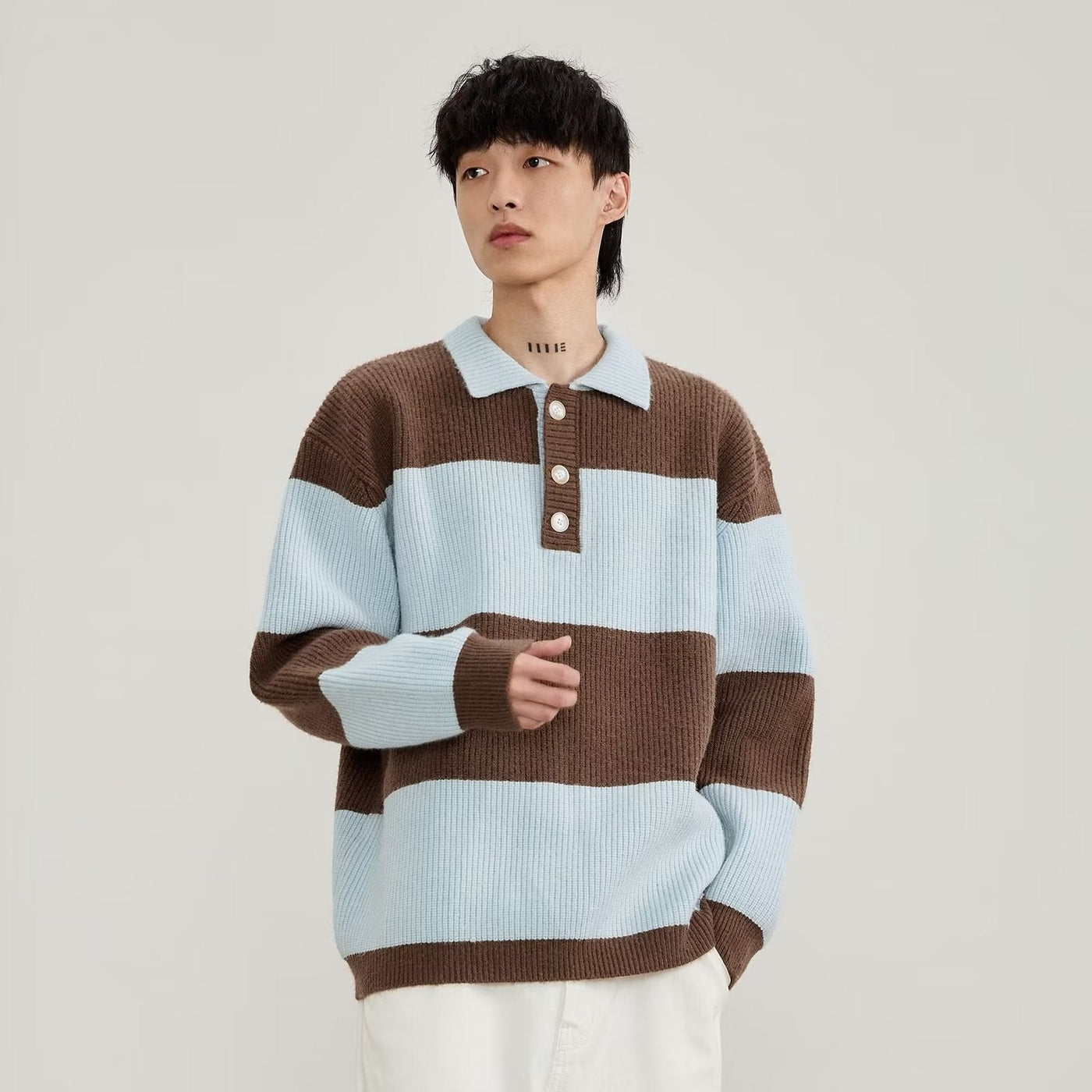 Esandro Vale – Classic Striped Sweater – Winter Edition – Multi-Color 3