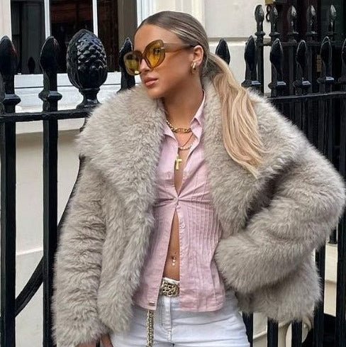 Esandro Vale – Eliante Fur Jacket – Sophisticated Outerwear – Black 3