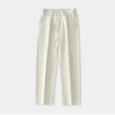 Esandro Vale – Pleated Linen Trousers – Lightweight – Beige 1