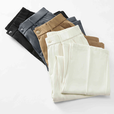 Esandro Vale – Pleated Linen Trousers – Lightweight – Beige 5