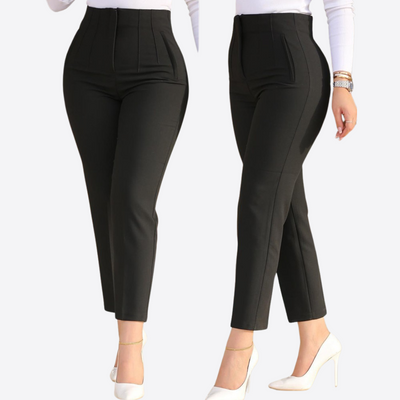 Esandro Vale – Tailored Fit Trousers – Black 1