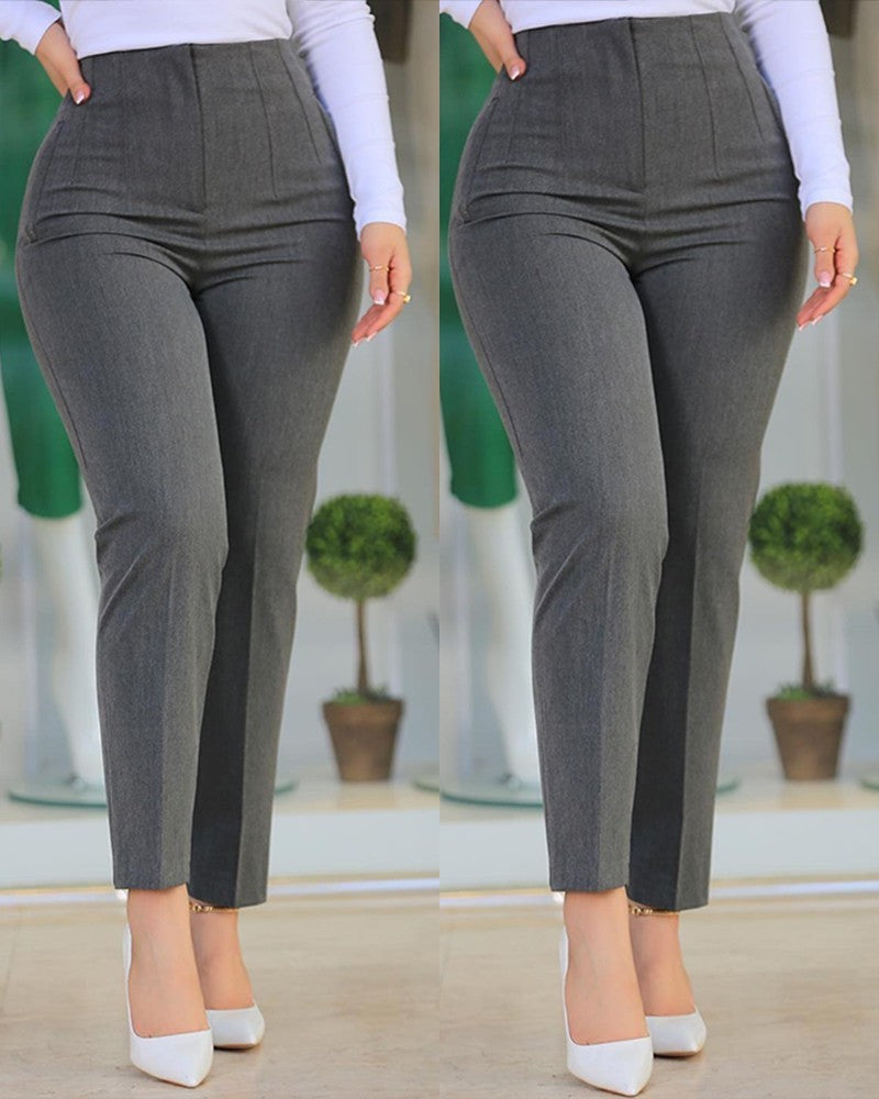 Esandro Vale – Tailored Fit Trousers – Black 8