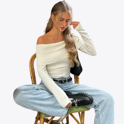 Esandro Vale – Women's Top – Elegant Design – Neutral Tones 0