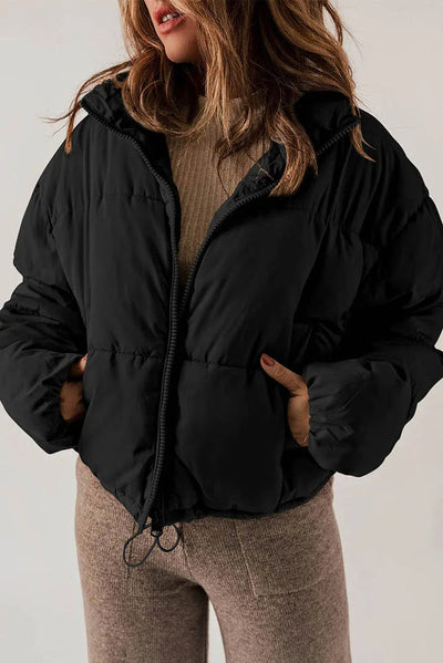 Farly – Women's Quilted Puffer Jacket – Lightweight – Black 2