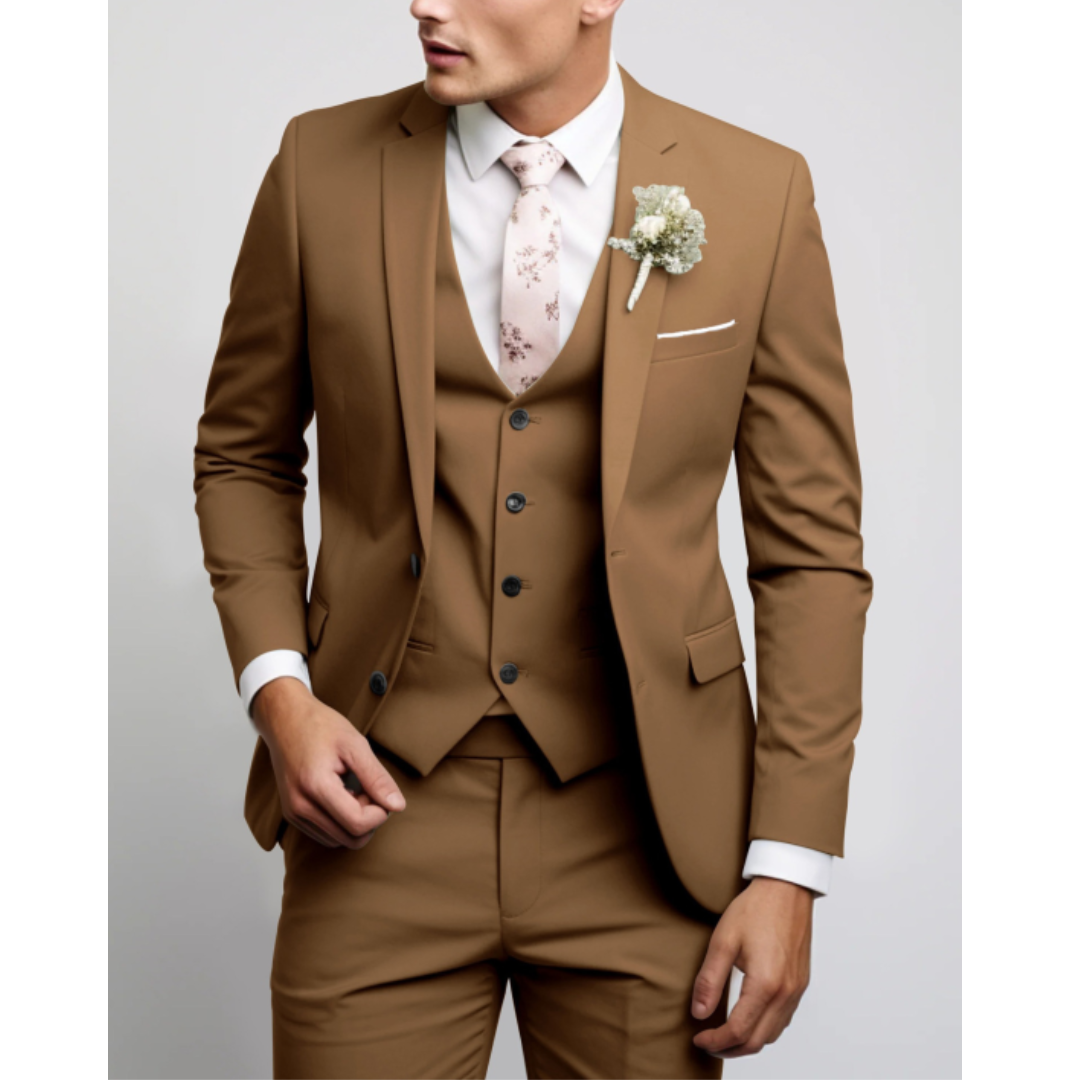 Formally – Slim Fit Wedding Suit – Three-Piece – Classic Gray 2