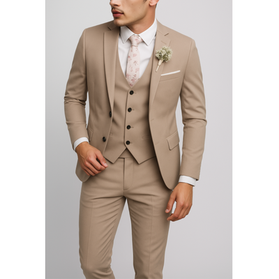Formally – Slim Fit Wedding Suit – Three-Piece – Classic Gray 9