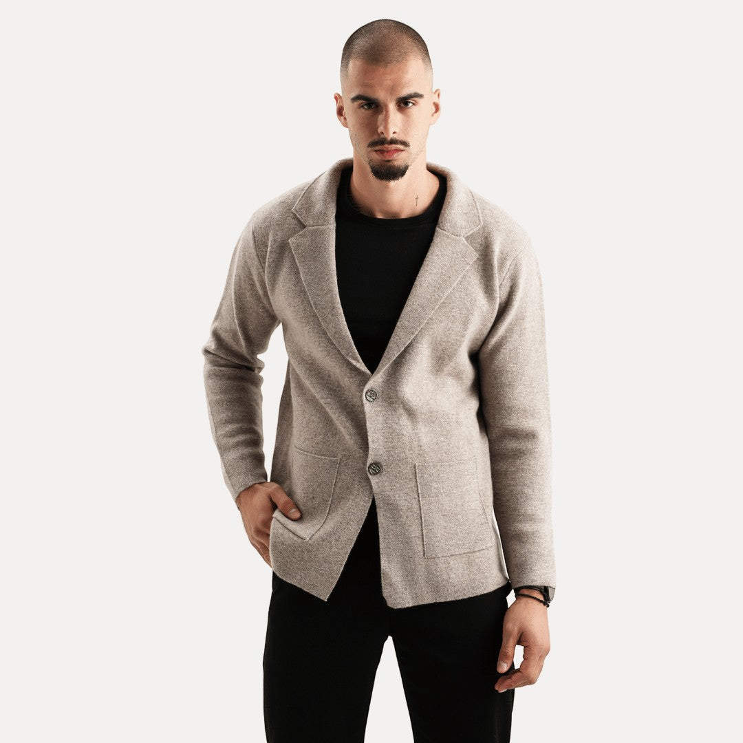 Frederick – Men's Wool Coat – Merino – Classic Gray 1