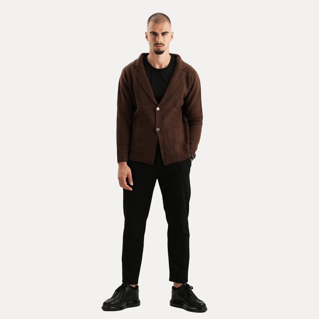 Frederick – Men's Wool Coat – Merino – Classic Gray 2