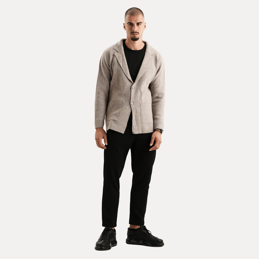 Frederick – Men's Wool Coat – Merino – Classic Gray 3