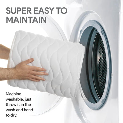 Full Body Bathtub Pillow – Ergonomic Design – Water-Resistant – White – Luxe Collection 4