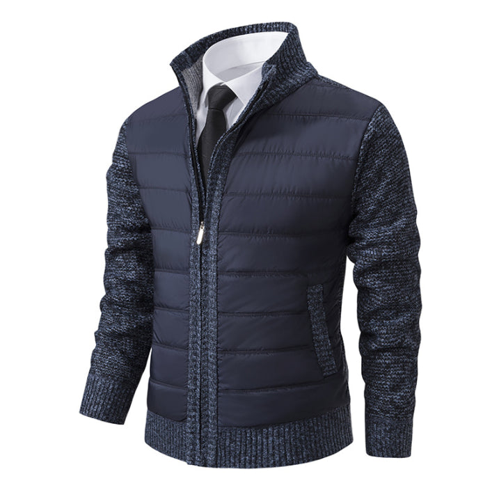 Gentlemen – Men's Quilted Winter Jacket – Black 1
