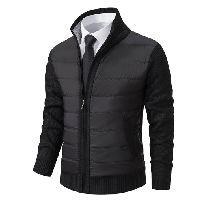 Gentlemen – Men's Quilted Winter Jacket – Black 2