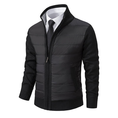 Gentlemen – Men's Quilted Winter Jacket – Black 2