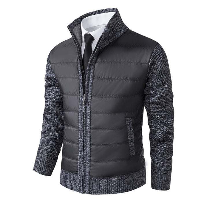 Gentlemen – Men's Quilted Winter Jacket – Black 3