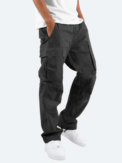 Gentlemen – Mens Cargo Pants – Soft Fabric – Black 0