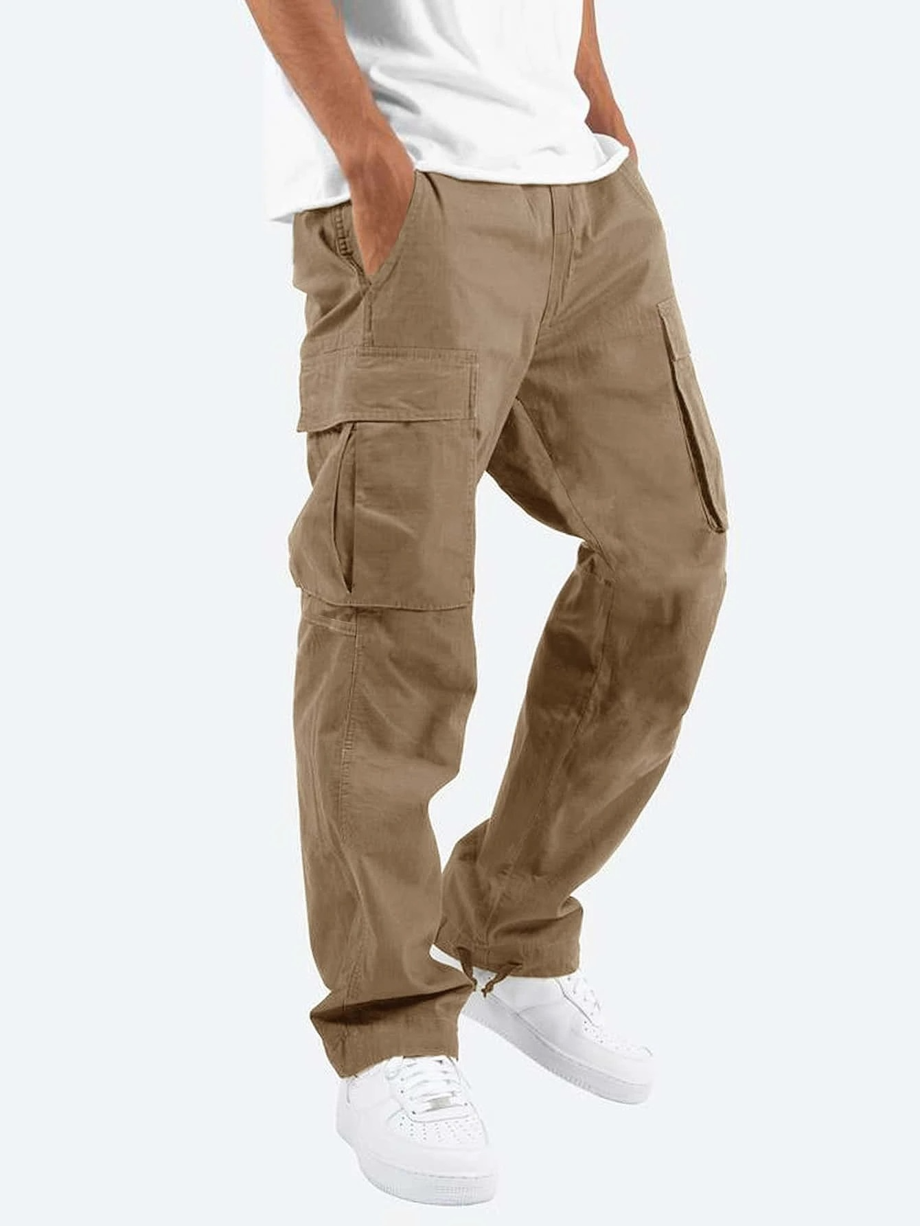 Gentlemen – Mens Cargo Pants – Soft Fabric – Black 2