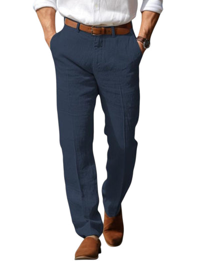 George – Men's Linen Trousers – Breathable – Light Beige 3