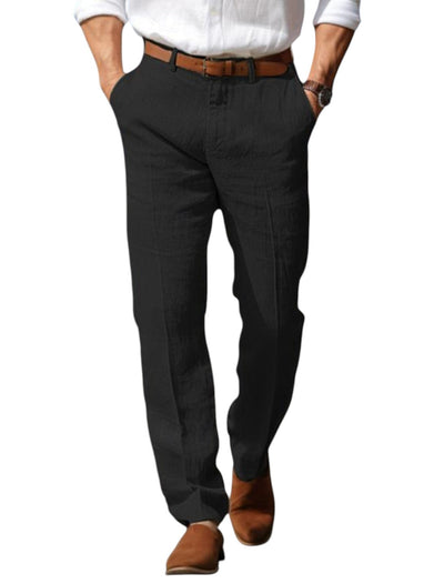 George – Men's Linen Trousers – Breathable – Light Beige 6