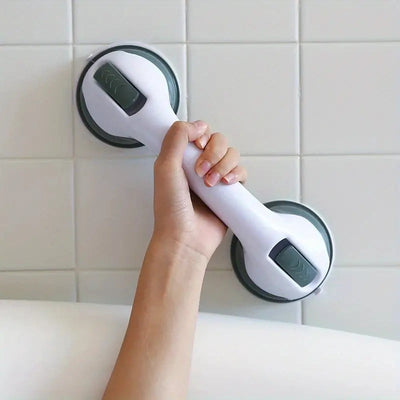 Grab Bar – Suction Cup Mount – Plastic – White – Compact Design 