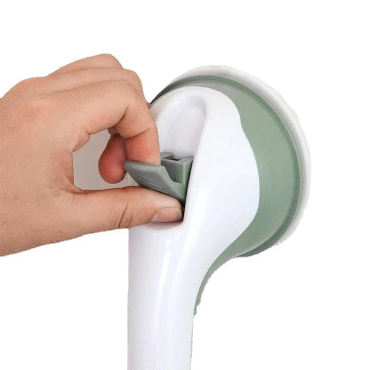 Grab Bar – Suction Cup Mount – Plastic – White – Compact Design