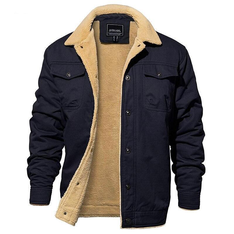 H.D Huntsman – Midweight Polyester Jacket – Sherpa Lined – Black 3