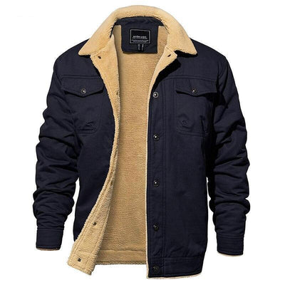 H.D Huntsman – Midweight Polyester Jacket – Sherpa Lined – Black 3