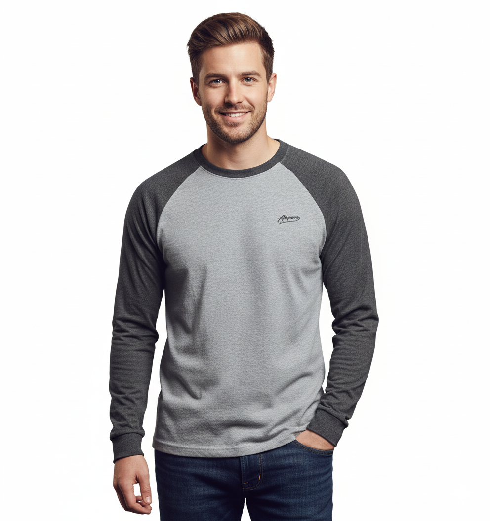 Harris – Men's Long Sleeve T-Shirt – Soft Fabric – Gray 4