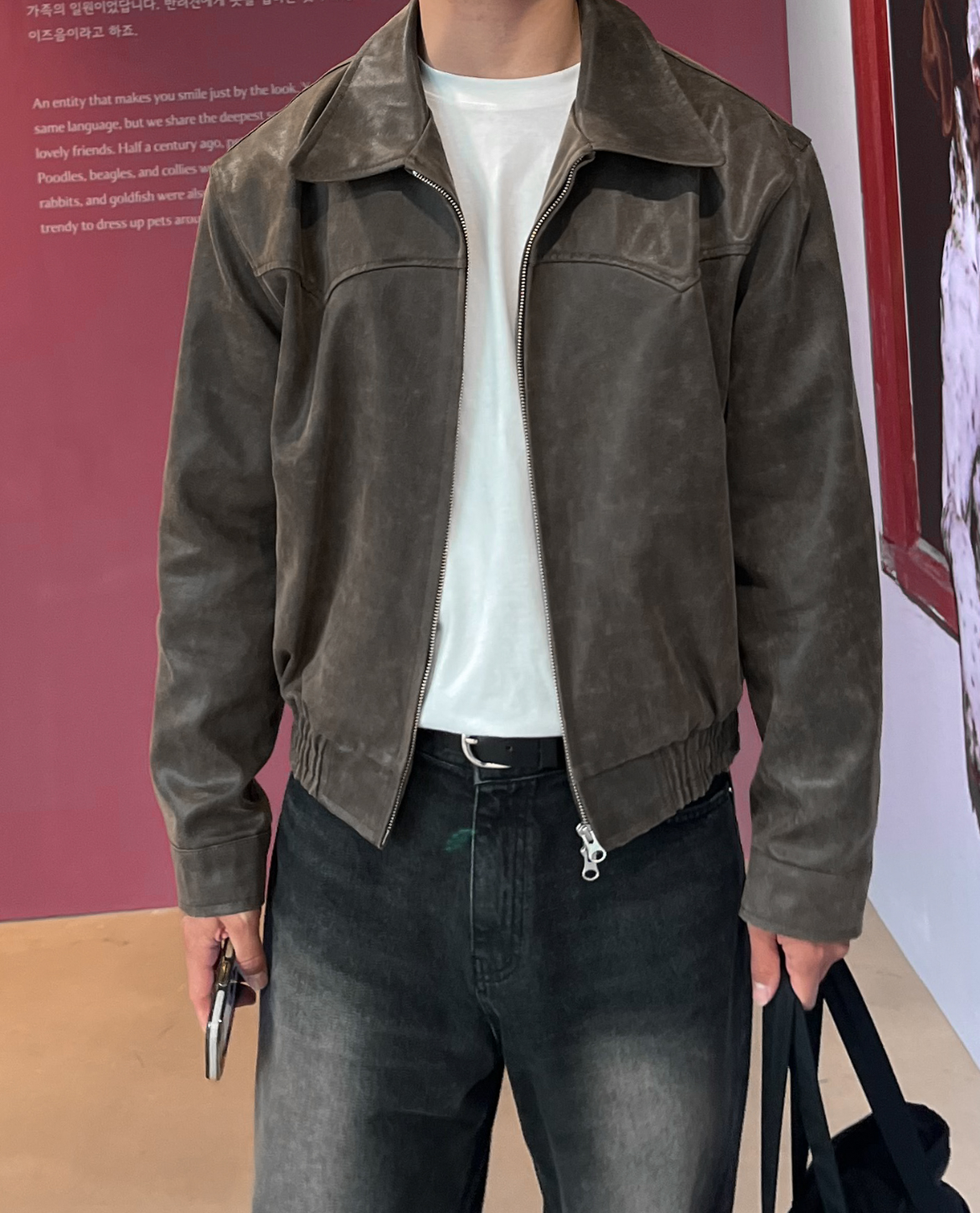 Havre – Cropped Leather Jacket – Premium Leather – Black 0