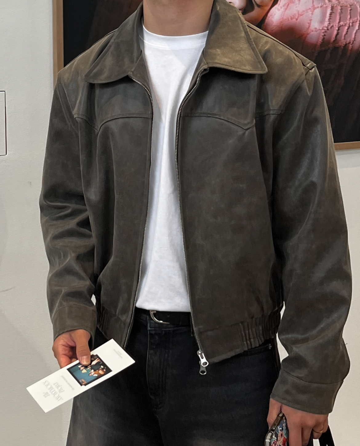 Havre – Cropped Leather Jacket – Premium Leather – Black 1