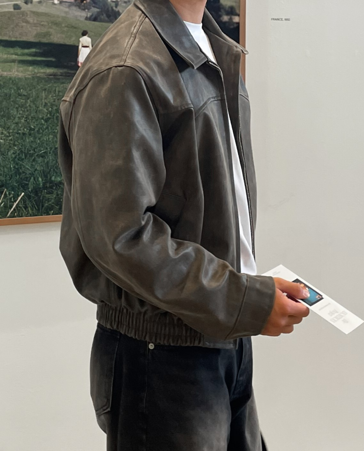 Havre – Cropped Leather Jacket – Premium Leather – Black 2