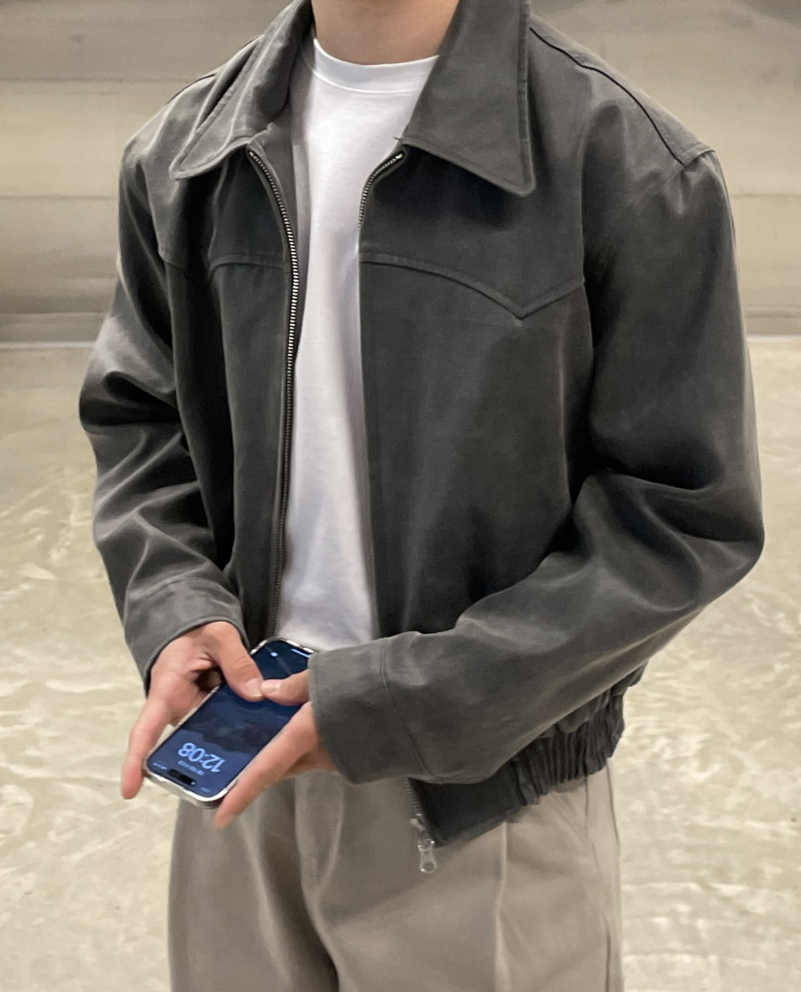 Havre – Cropped Leather Jacket – Premium Leather – Black 4