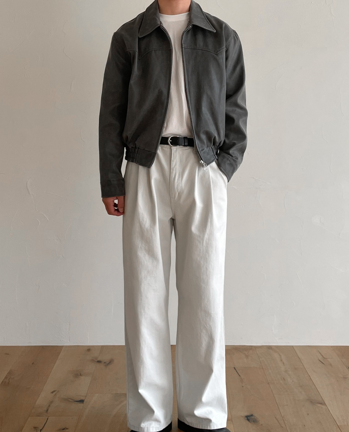 Havre – Cropped Leather Jacket – Premium Leather – Black 5