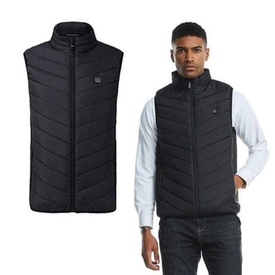 Heathug – Heated Vest – Breathable Fabric – Black 1