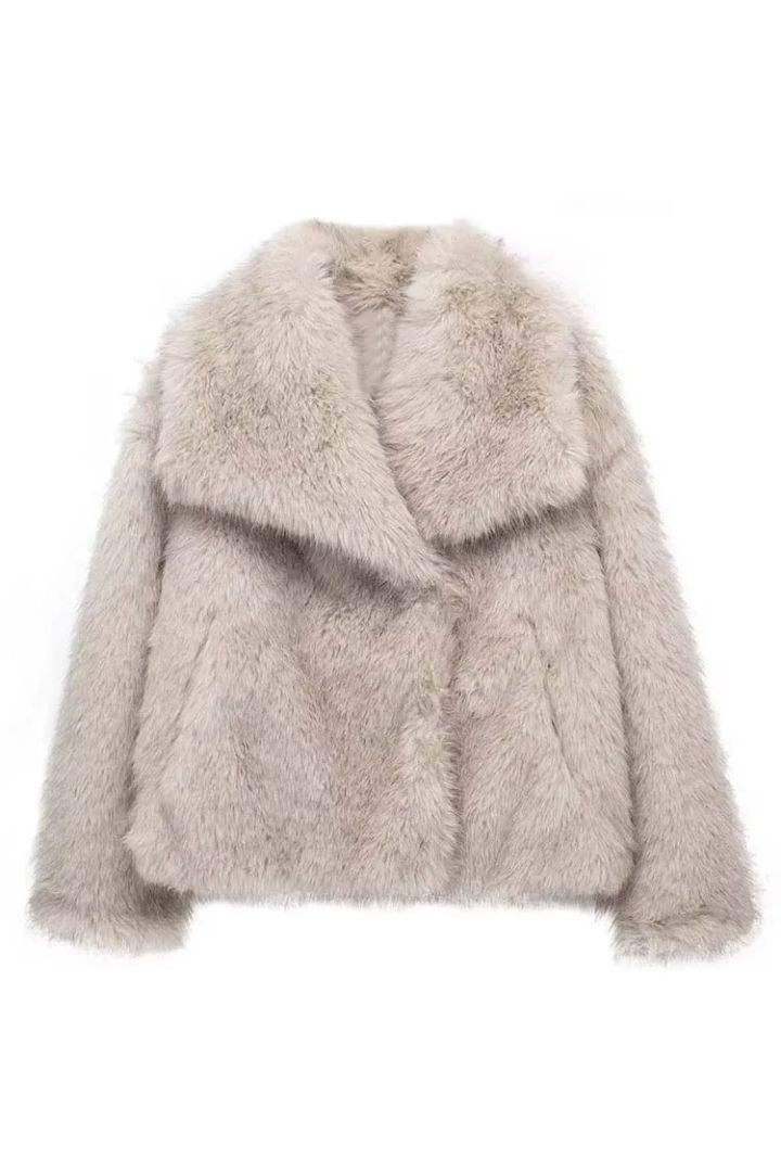 Jacobs – Premium Plush Padded Jacket – Faux Fur – Black 3