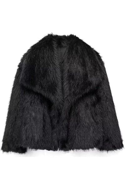 Jacobs – Premium Plush Padded Jacket – Faux Fur – Black 5