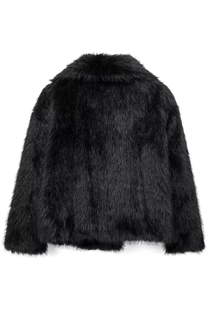 Jacobs – Premium Plush Padded Jacket – Faux Fur – Black 6