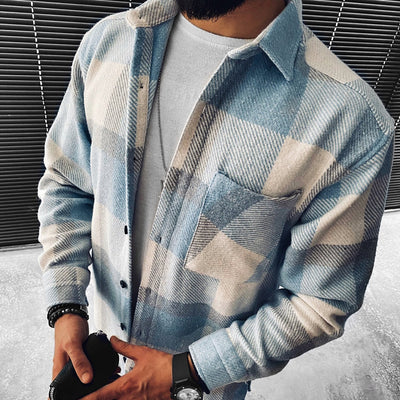Jannis – Cotton Shirt – Warm Gray 0