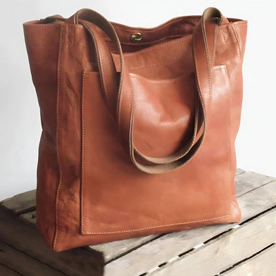 Julienne – Vintage Leather Tote Bag – Brown 0