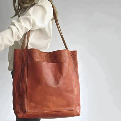 Julienne – Vintage Leather Tote Bag – Brown 1