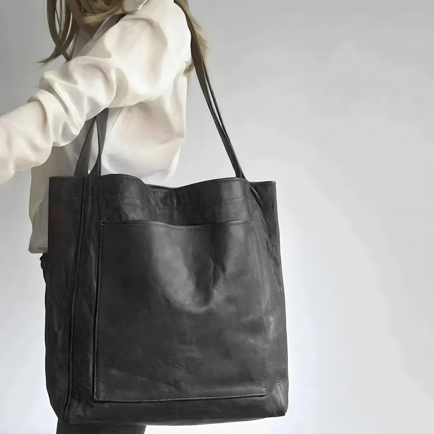 Julienne – Vintage Leather Tote Bag – Brown 2