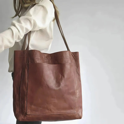 Julienne – Vintage Leather Tote Bag – Brown 3
