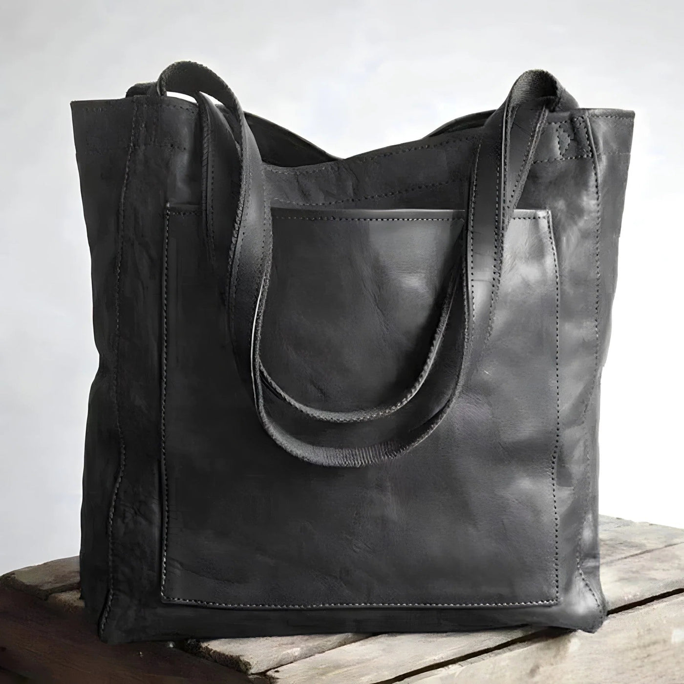 Julienne – Vintage Leather Tote Bag – Brown 4