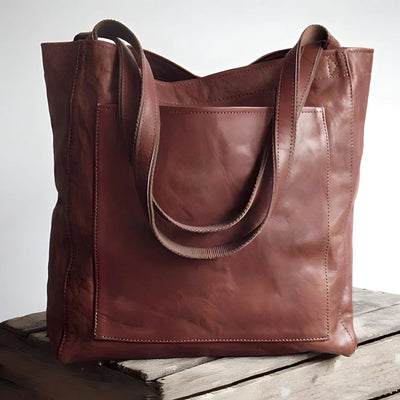 Julienne – Vintage Leather Tote Bag – Brown 5