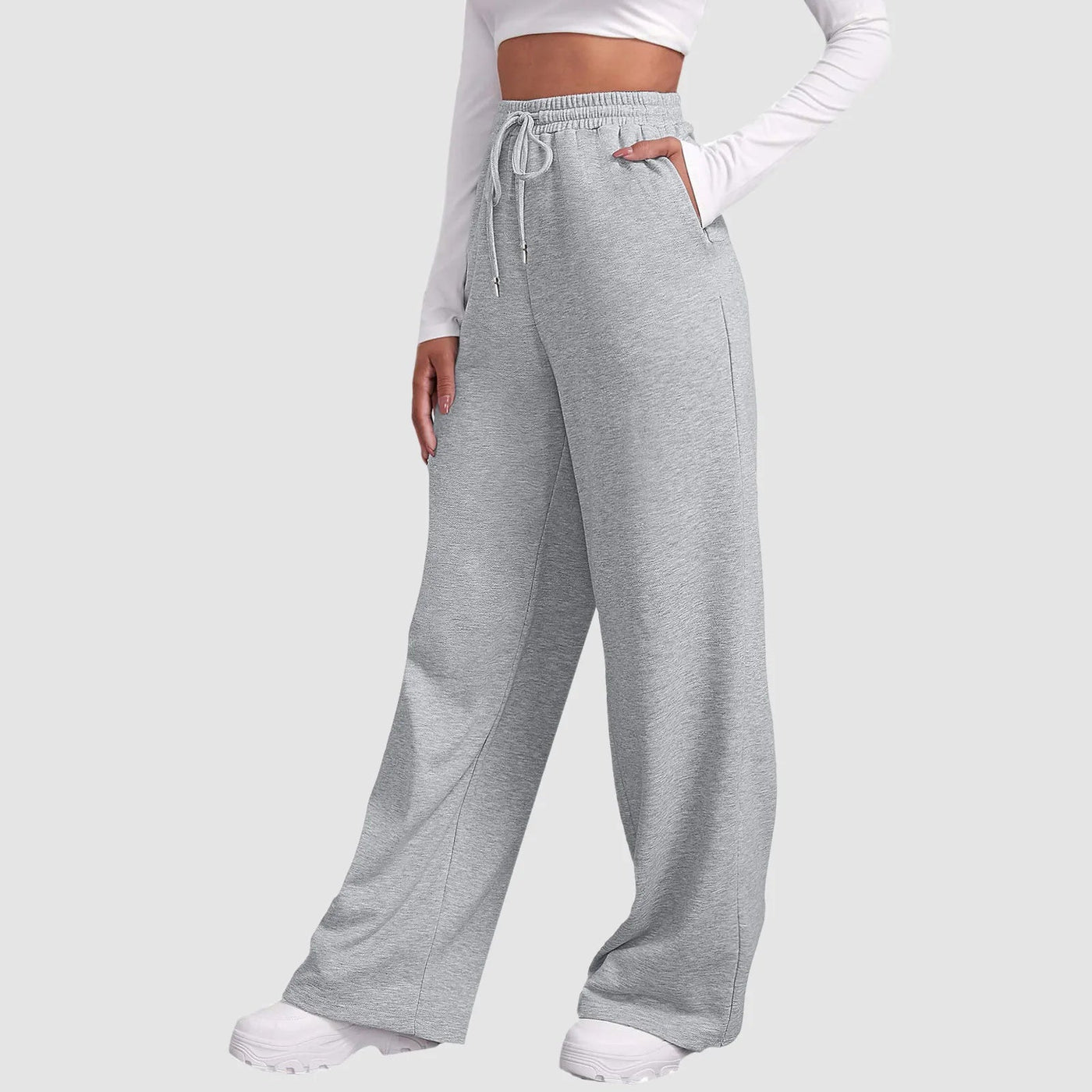 Juniper – Wide Leg Joggers – Soft Fabric – Black 8