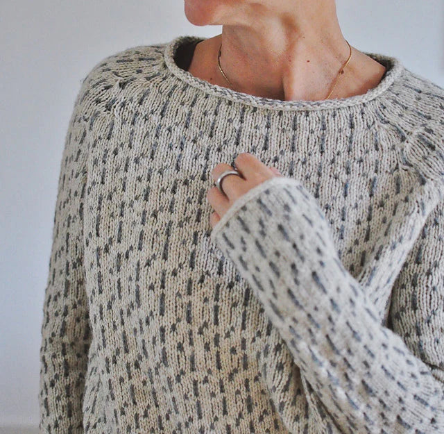 Kristine – Textured Knit Sweater – Relaxed Fit – Beige 2