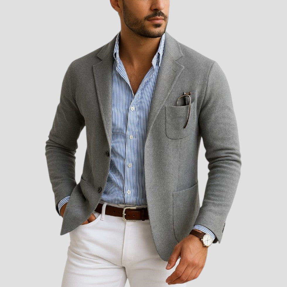 Layla Fashion – Men's Blazer Jacket – Premium Fabric – Grey 0