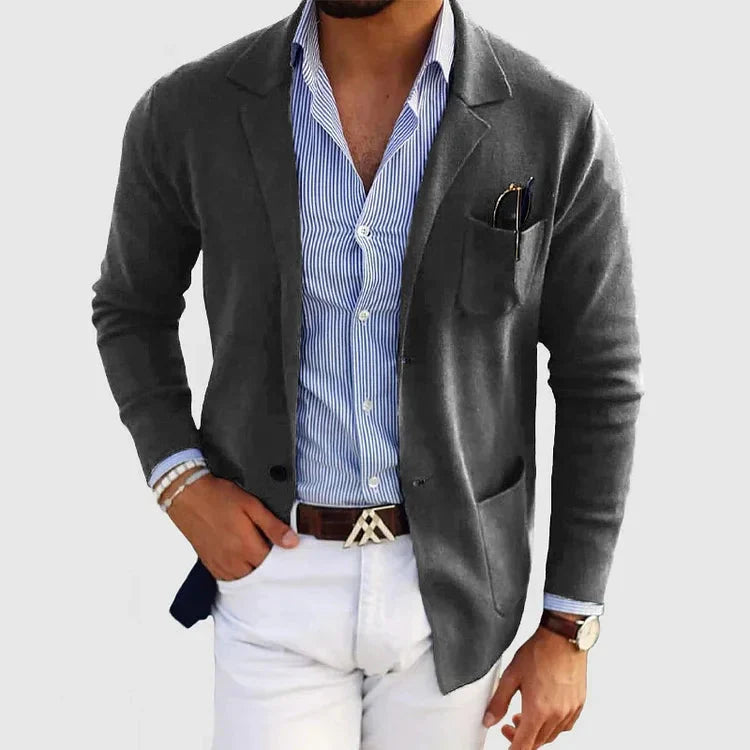 Layla Fashion – Men's Blazer Jacket – Premium Fabric – Grey 5