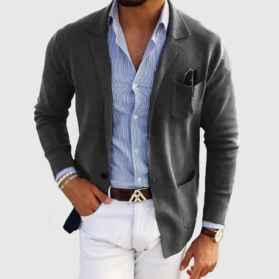 Layla Fashion – Men's Blazer Jacket – Premium Fabric – Grey 5