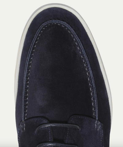 Layla Fashion – Men's Suede Loafers – Lace-Up Design – Navy Blue 3